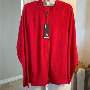 Antigua Men’s Full zip hoodie in Red XL